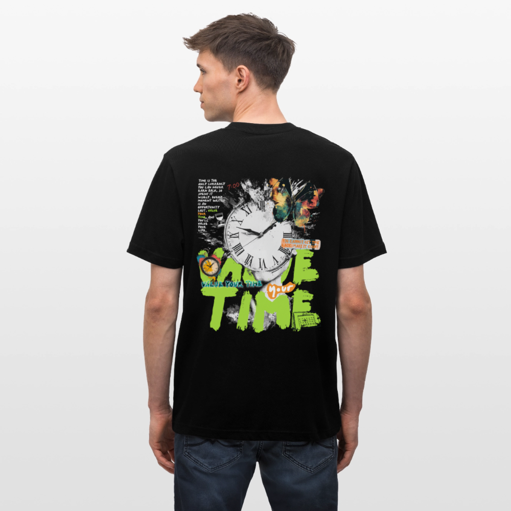 Ifrit, Uhr, 1st | Essential, Relaxed Fit Unisex Bio T-Shirt - Schwarz