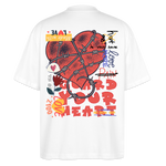 Orvandir, Herz, 1st | Blaster, Oversize Bio T-Shirt, Unisex - Weiß