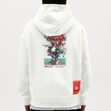 Titanis, Totenkopf, 1st | Heavyweight Oversized Bio Hoodie, Unisex - OFF WHITE