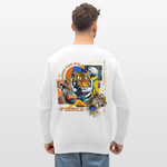 Kepleris, Tiger, 1st | Roller, Unisex Bio-Sweatshirt - Weiß