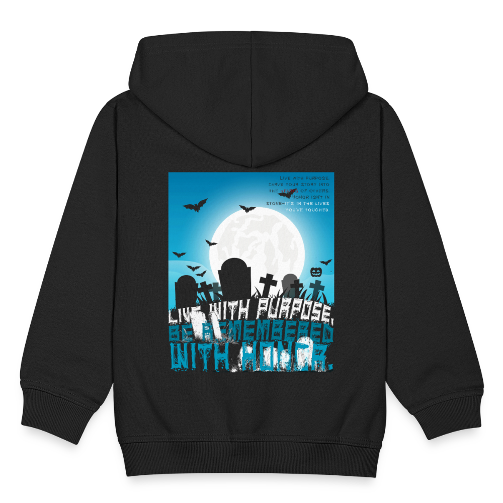 Themisan, Friedhof, 1st | Kinder Zip Hoodie - Schwarz