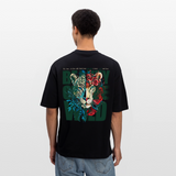 Irise, Leopard, 1st | Breezy, Oversized Unisex T-Shirt - Schwarz