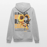 Umbraxion, Sonnenblume, 1st | Cruiser, Unisex Bio-Hoodie - Grau meliert