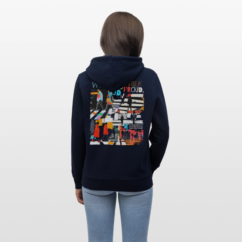 Anankean, Zebrastreifen, 1st | Cruiser, Unisex Bio-Hoodie - Navy