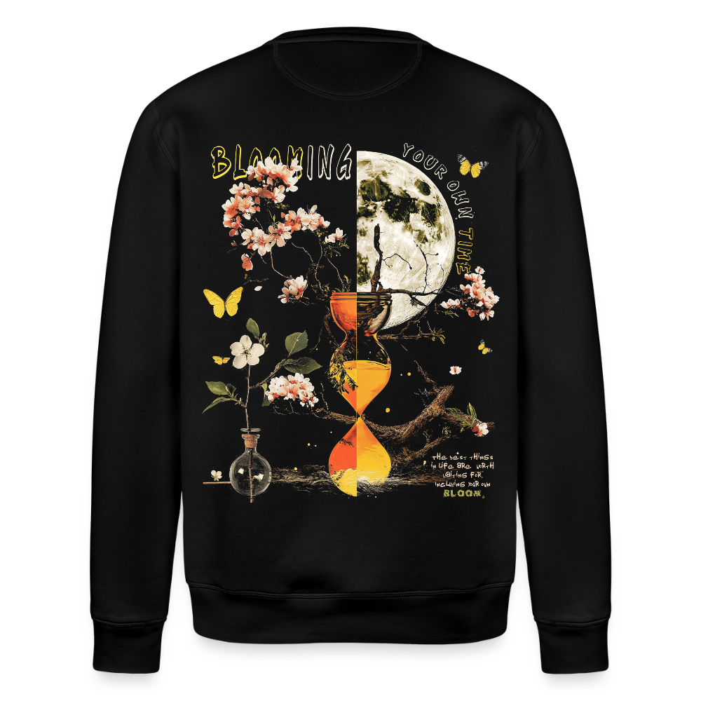 Tsukuyomi, Sanduhr, 1st | Roller, Unisex Bio-Sweatshirt - Schwarz