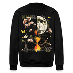 Tsukuyomi, Sanduhr, 1st | Roller, Unisex Bio-Sweatshirt - Schwarz