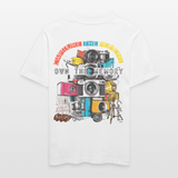 Zarethor, Kamera, 1st | Essential, Relaxed Fit Unisex Bio T-Shirt - Weiß