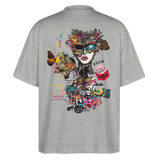 Stormrath, Fantasie, 1st | Blaster, Oversize Bio T-Shirt, Unisex - Grau meliert