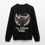Amaterasu , Engelsflügel, 1st | Roller, Unisex Bio-Sweatshirt - Schwarz