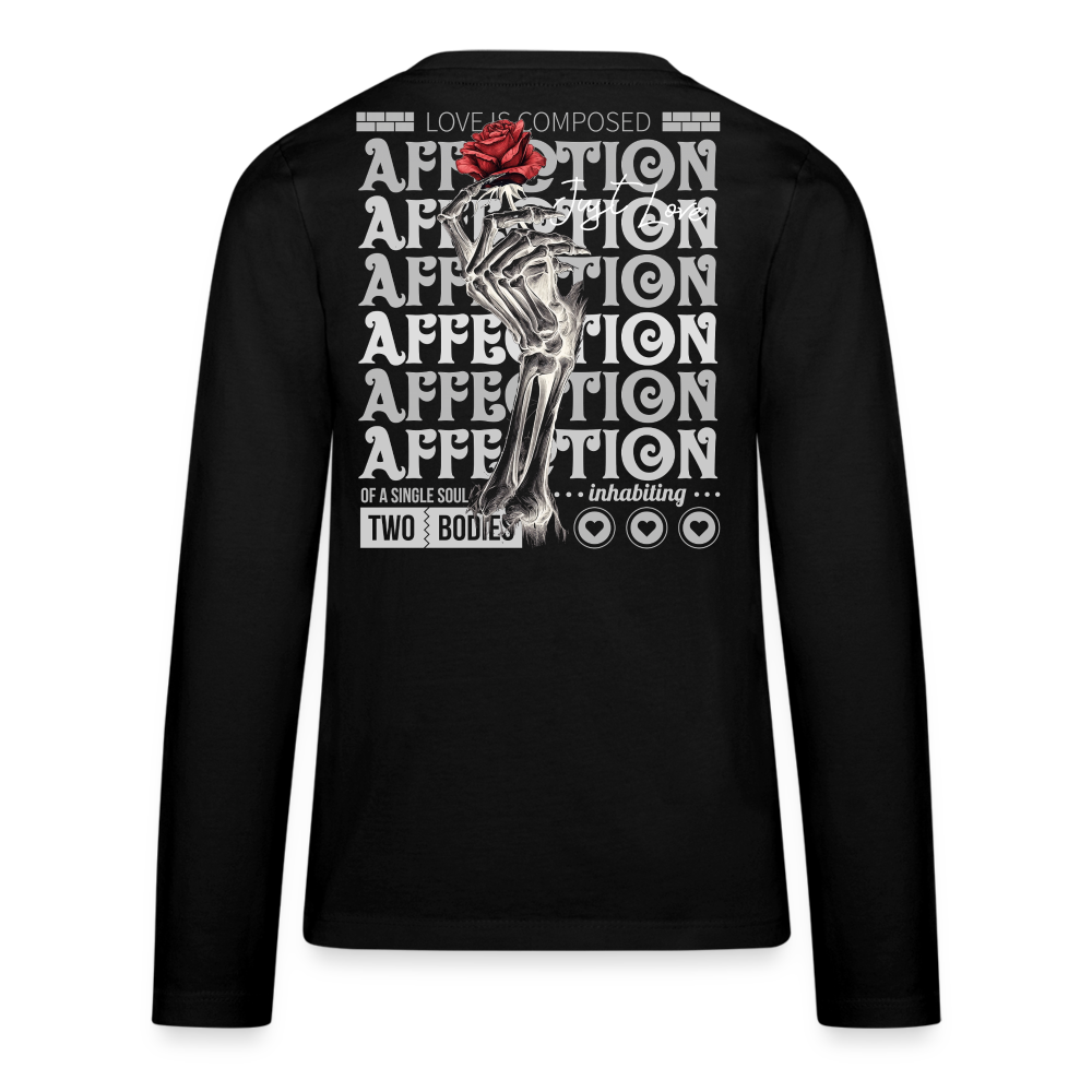 Zeusun, Rose, 1st | Teenager Langarmshirt - Schwarz
