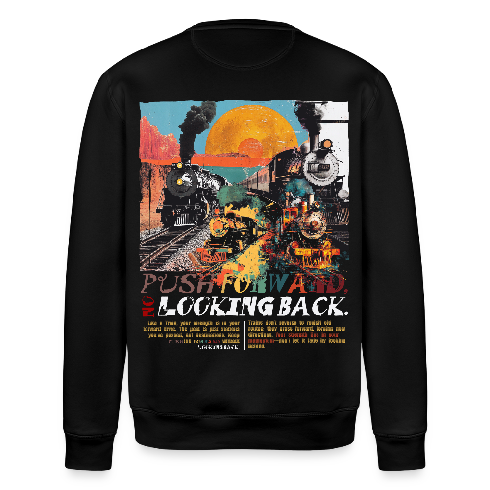 Morphean, Lokomotive, 1st | Roller, Unisex Bio-Sweatshirt - Schwarz