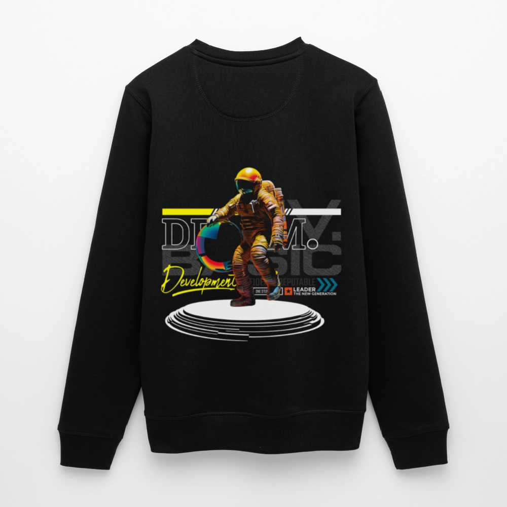 Şevrê, Astronaut, 1st | Roller, Unisex Bio-Sweatshirt - Schwarz