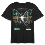 Hesinkar, Schmetterling, 1st | Teenager Bio T-Shirt - Schwarz