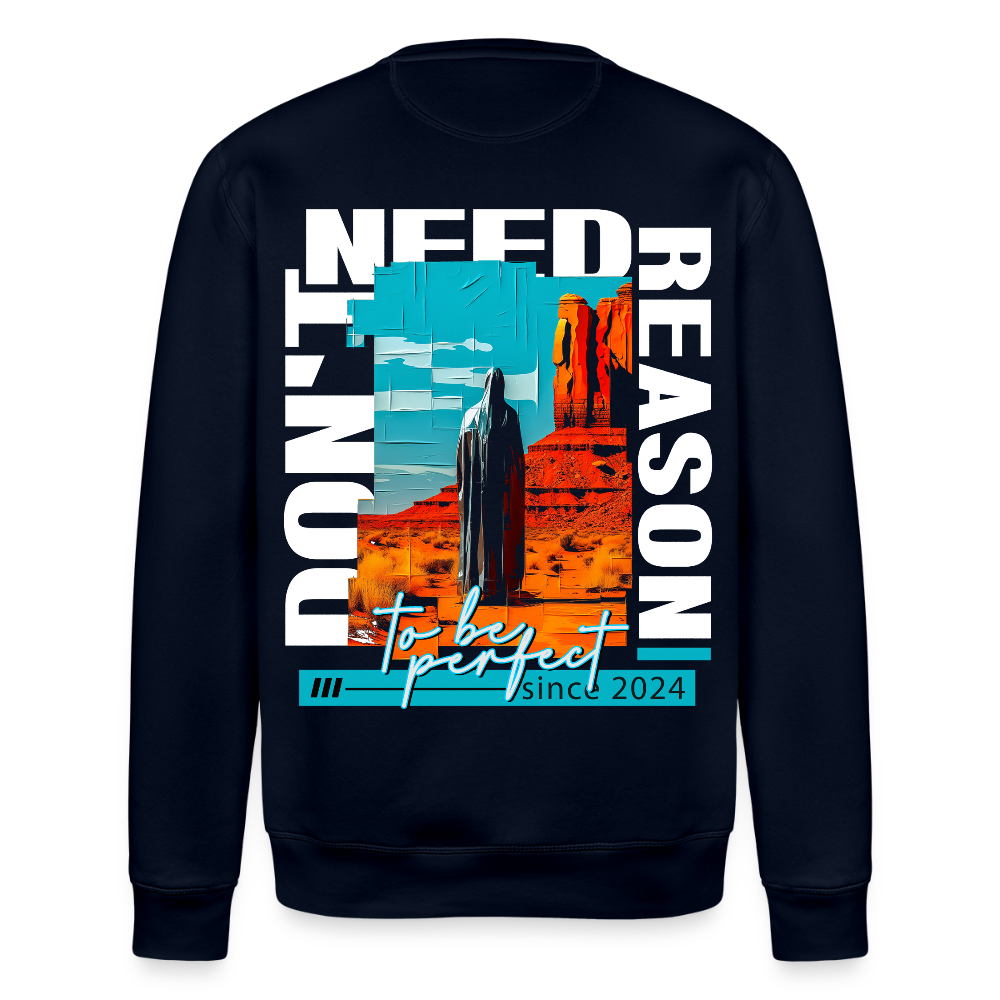 Fuxi, Wüste, 1st | Roller, Unisex Bio-Sweatshirt - Navy