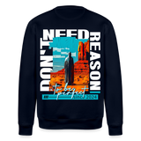 Fuxi, Wüste, 1st | Roller, Unisex Bio-Sweatshirt - Navy