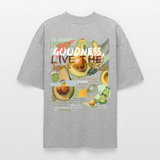Daeva, Avocado, 1st | Blaster, Oversize Bio T-Shirt, Unisex - Grau meliert