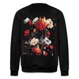 Manannan, Rose, 1st | Roller, Unisex Bio-Sweatshirt - Schwarz