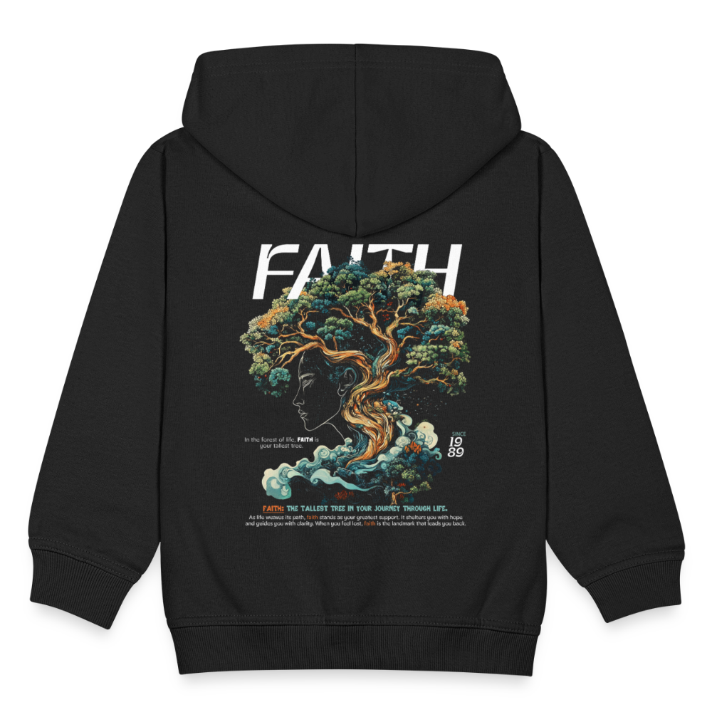 Hades, Baum, 1st | Kinder Zip Hoodie - Schwarz