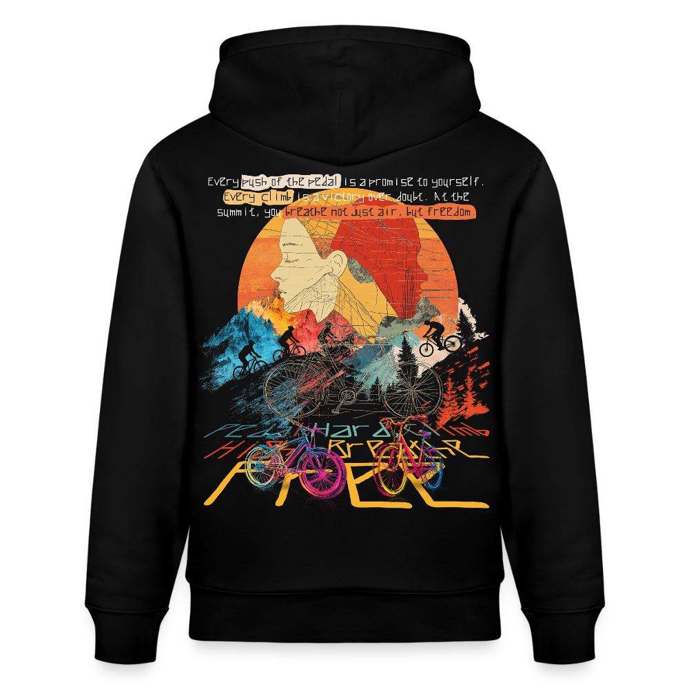 Panos, Fahrrad, 1st | Cruiser, Unisex Bio-Hoodie - Schwarz