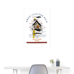 Durnamar, Vogel, 1st | Poster 60x90 cm - Weiß