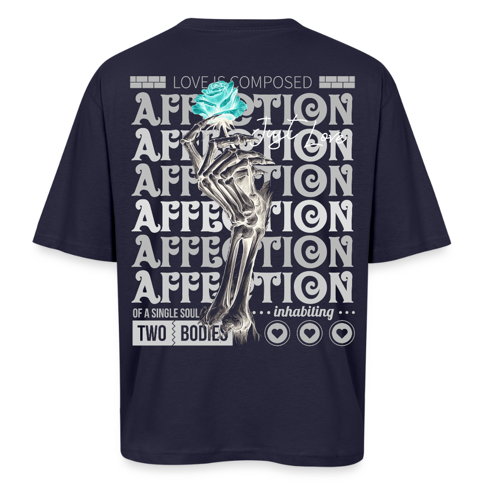 Hestian, Rose, 1st | Breezy, Oversized Unisex T-Shirt - Navy