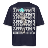 Hestian, Rose, 1st | Breezy, Oversized Unisex T-Shirt - Navy