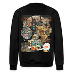 Huitzilopochtli, Gesichter, 1st | Roller, Unisex Bio-Sweatshirt - Schwarz