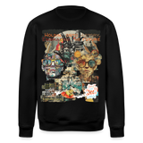 Huitzilopochtli, Gesichter, 1st | Roller, Unisex Bio-Sweatshirt - Schwarz