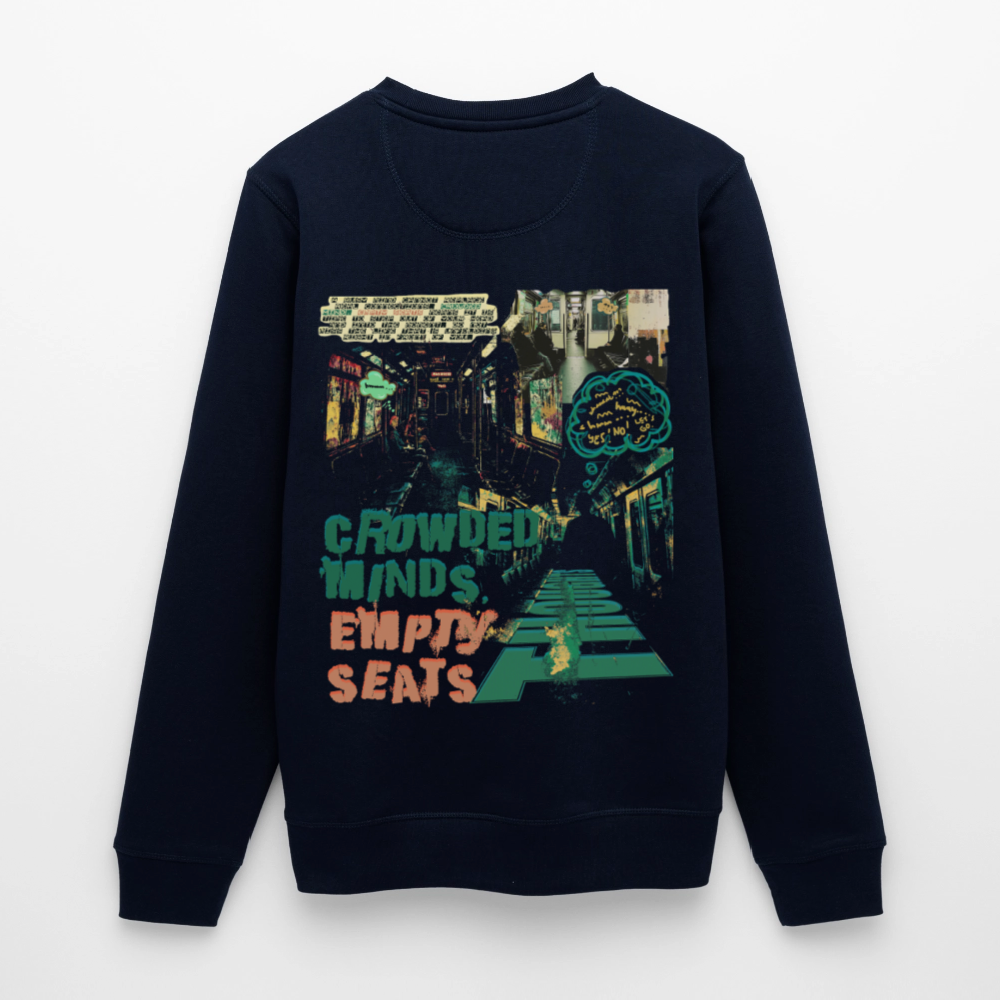 Gaian, U-Bahn, 1st | Roller, Unisex Bio-Sweatshirt - Navy