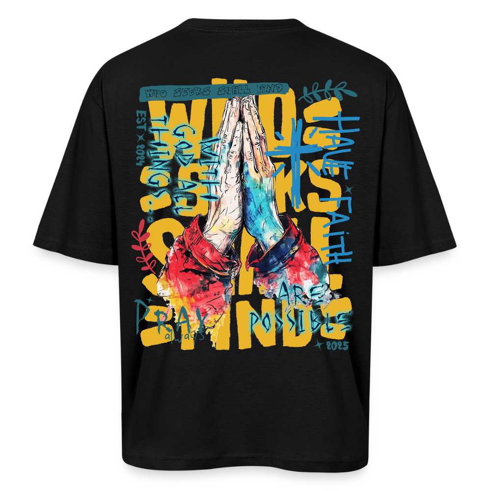 Perseus, Beten, 1st | Breezy, Oversized Unisex T-Shirt - Schwarz