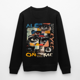 Hachiman, Augen, 1st | Roller, Unisex Bio-Sweatshirt - Schwarz