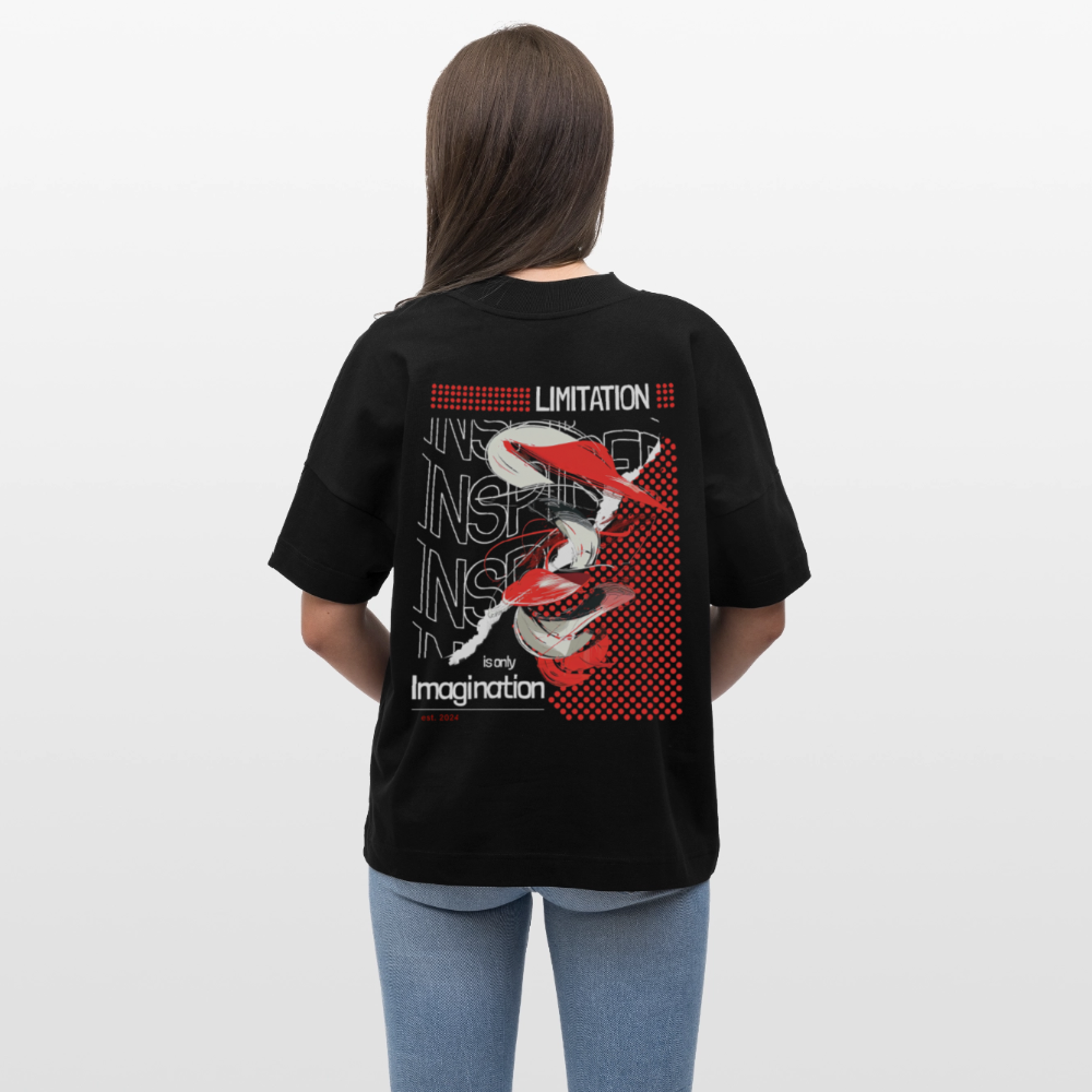 Xiwangmu, Muschel, 1st | Blaster, Oversize Bio T-Shirt, Unisex - Schwarz