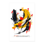 Quasaris, Banane, 1st | Poster 60x90 cm - Weiß