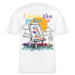 Noctharius, Malen, 1st | Essential, Relaxed Fit Unisex Bio T-Shirt - Weiß