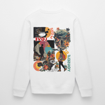 Vaelthorn, Berge, 1st | Roller, Unisex Bio-Sweatshirt - Weiß