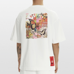 Azaroth, Schmetterling, 1st | Heve, Heavyweight Oversized Bio T-Shirt, Unisex - OFF WHITE