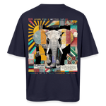 Thanatain, Elefant, 1st | Breezy, Oversized Unisex T-Shirt - Navy