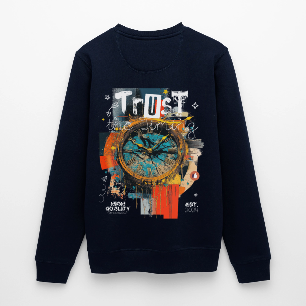 Demeteros, Uhr, 1st | Roller, Unisex Bio-Sweatshirt - Navy