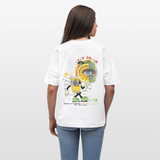 Neptaros, Zitrone, 1st | Blaster, Oversize Bio T-Shirt, Unisex - Weiß