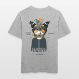 Siriothis, Schmetterling, 1st | Essential, Relaxed Fit Unisex Bio T-Shirt - Grau meliert