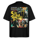 Dionyson, U-Bahn, 1st | Blaster, Oversize Bio T-Shirt, Unisex - Schwarz