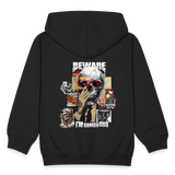 Saxnot, Totenkopf, 1st | Kinder Zip Hoodie - Schwarz