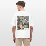 Aurelion, Office, 1st | Blaster, Oversize Bio T-Shirt, Unisex - Weiß