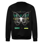 Hesinkar, Schmetterling, 1st | Roller, Unisex Bio-Sweatshirt - Schwarz