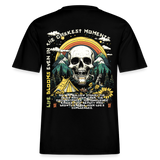 Panian, Berge, 1st | Essential, Relaxed Fit Unisex Bio T-Shirt - Schwarz