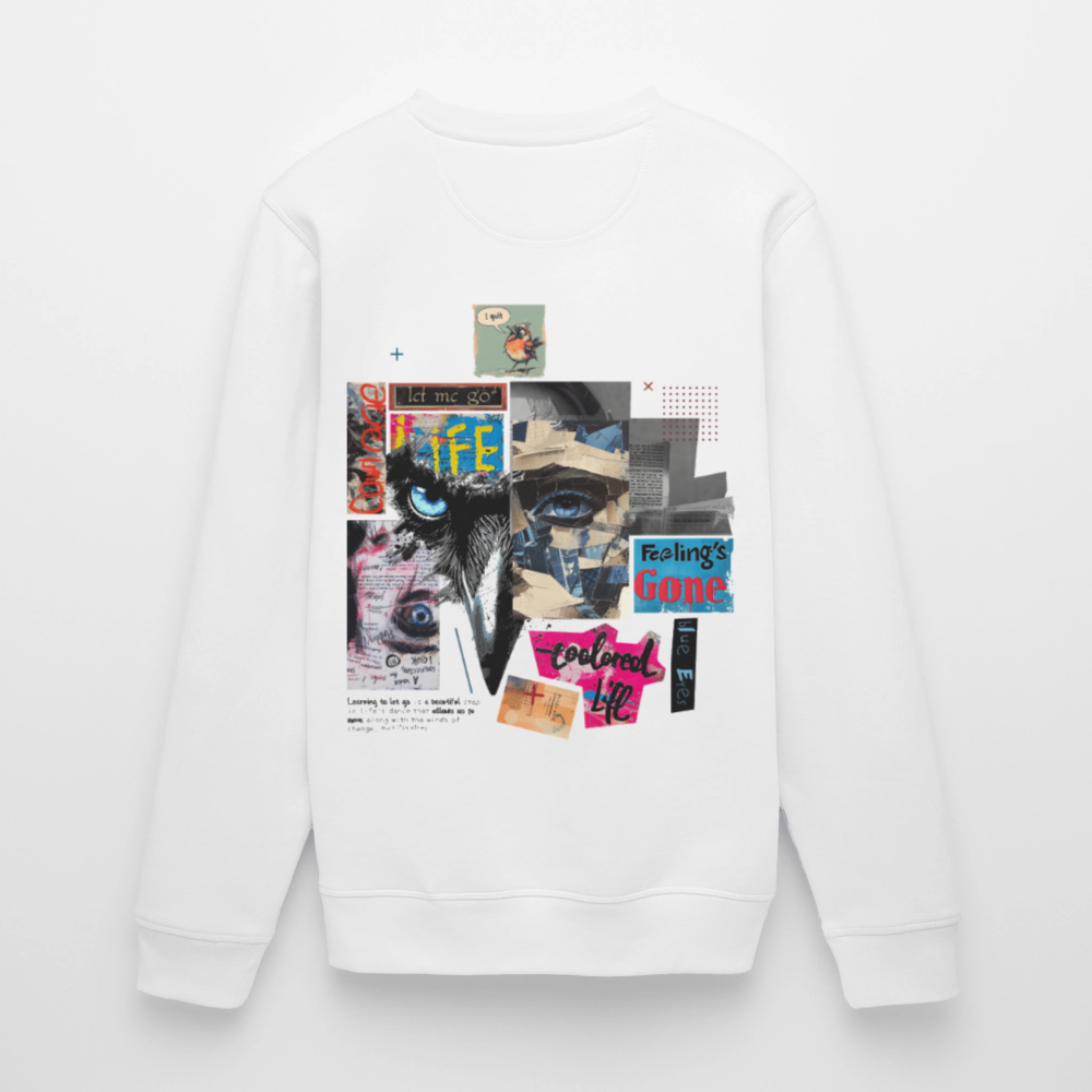 Saturnion, Raabe, 1st | Roller, Unisex Bio-Sweatshirt - Weiß