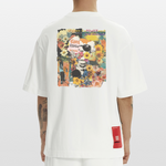 Vaelthar, Blumen, 1st | Heve, Heavyweight Oversized Bio T-Shirt, Unisex - OFF WHITE