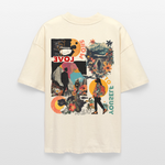Vaelthorn, Berge, 1st | Blaster, Oversize Bio T-Shirt, Unisex - Weißgrau