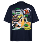 Ereban, Lippen, 1st | Blaster, Oversize Bio T-Shirt, Unisex - Navy