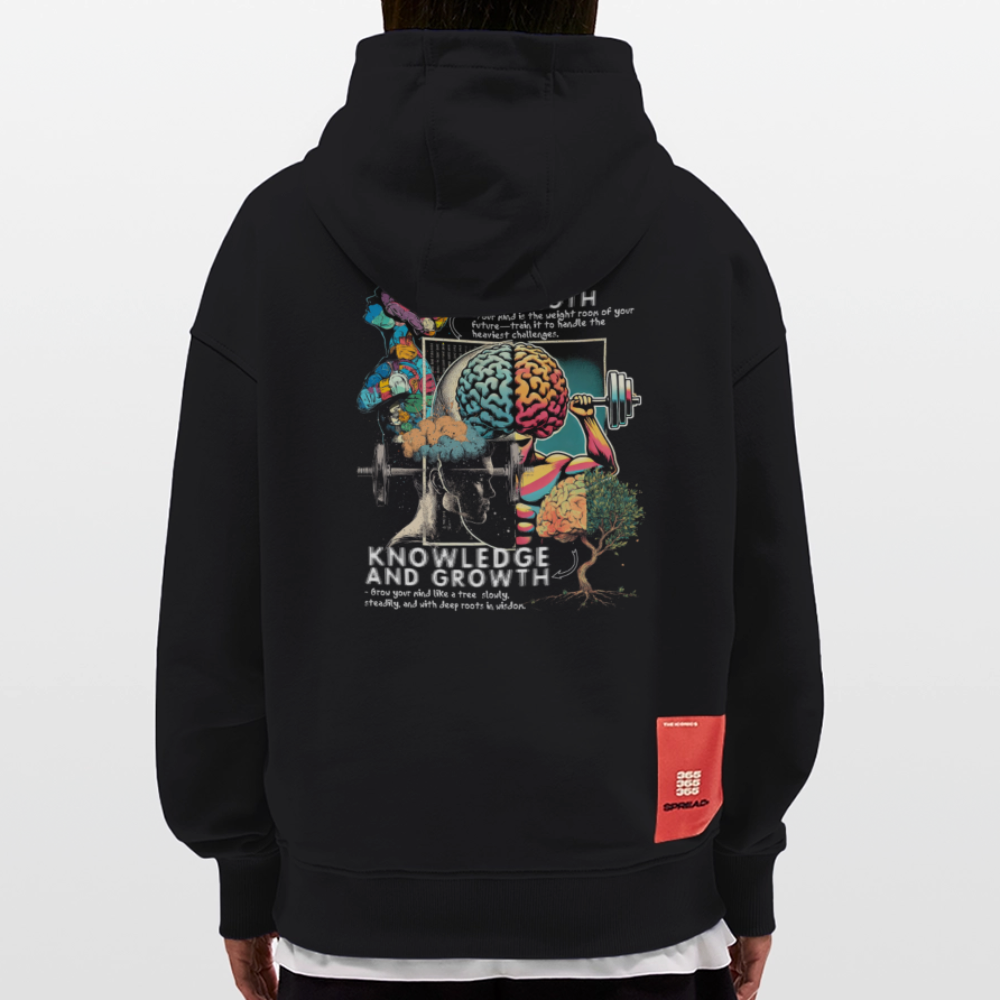 Selenian, Fitness, 1st | Heavyweight Oversized Bio Hoodie, Unisex - SOLID BLACK